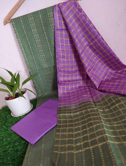 Beautiful semi Dharmavaram saree