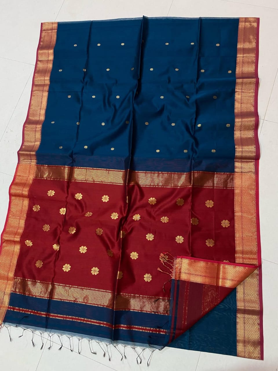 Pure silk linen fancy sarees