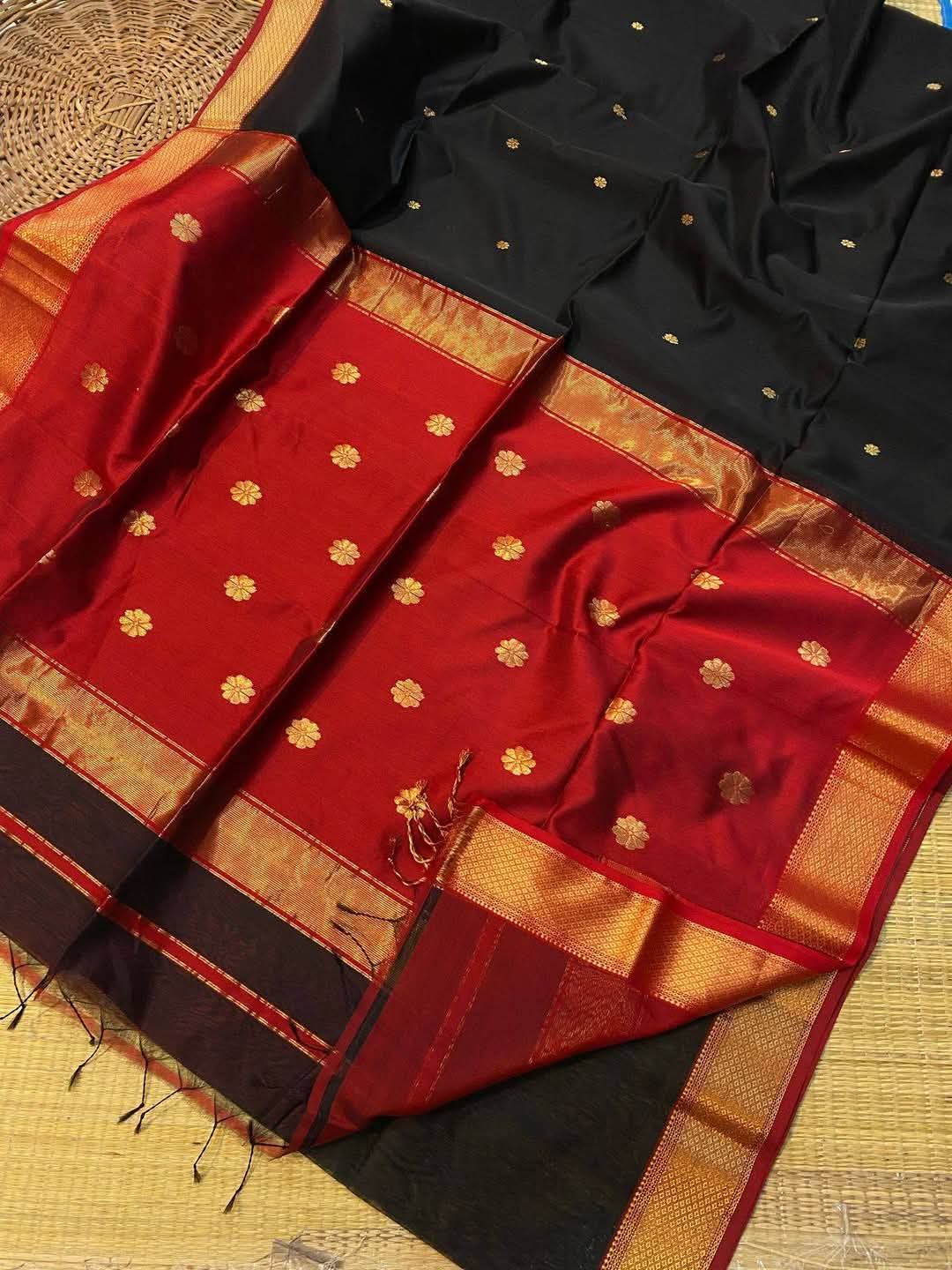 Pure silk linen fancy sarees