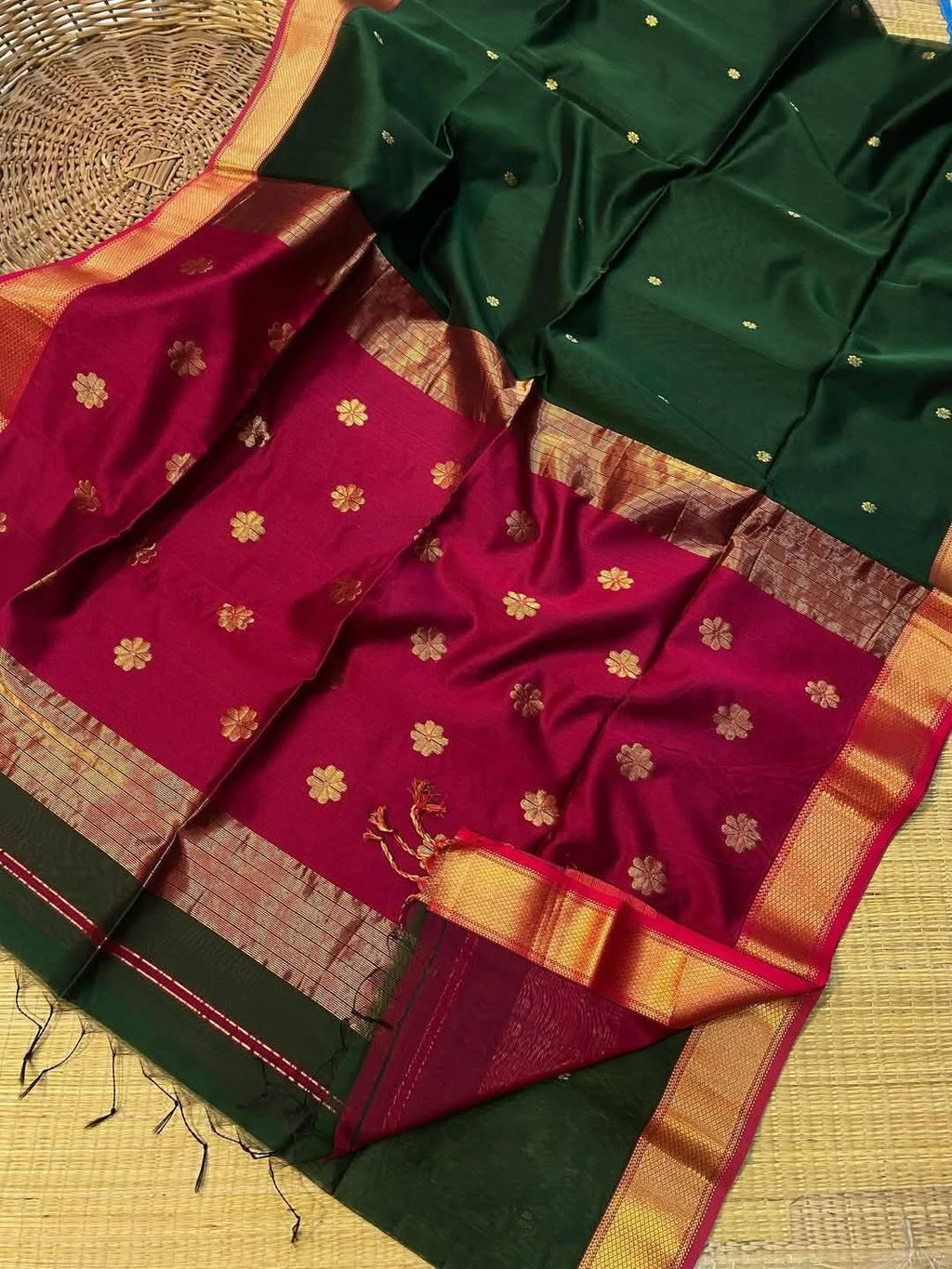 Pure silk linen fancy sarees