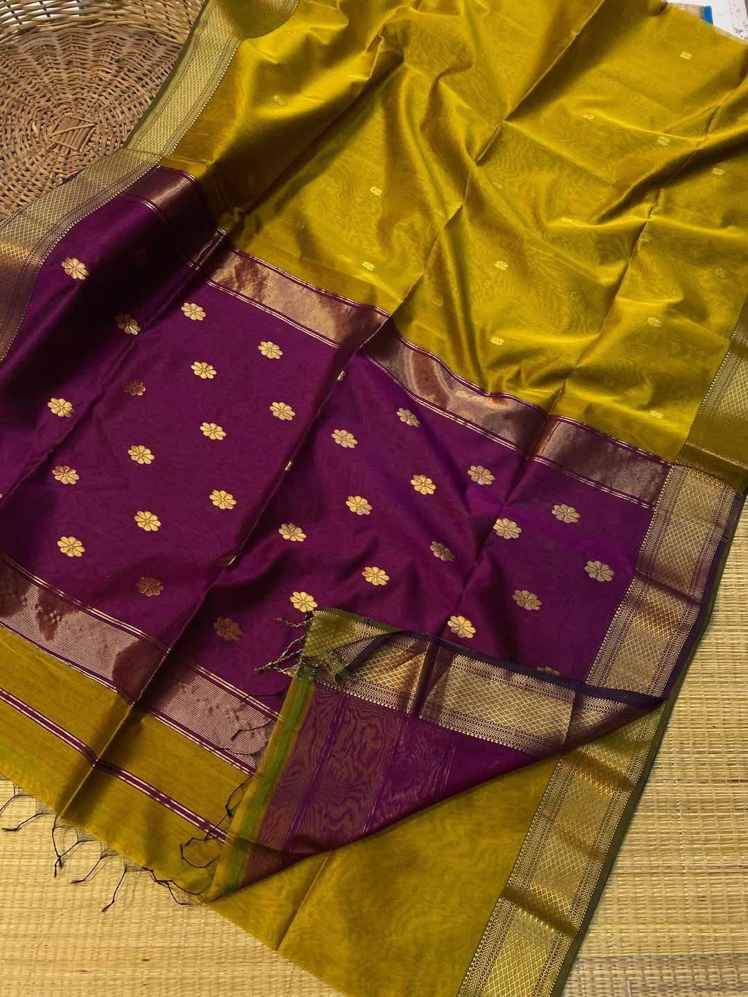 Pure silk linen fancy sarees