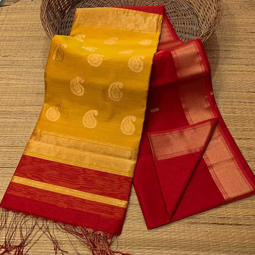 Pure silk linen fancy sarees