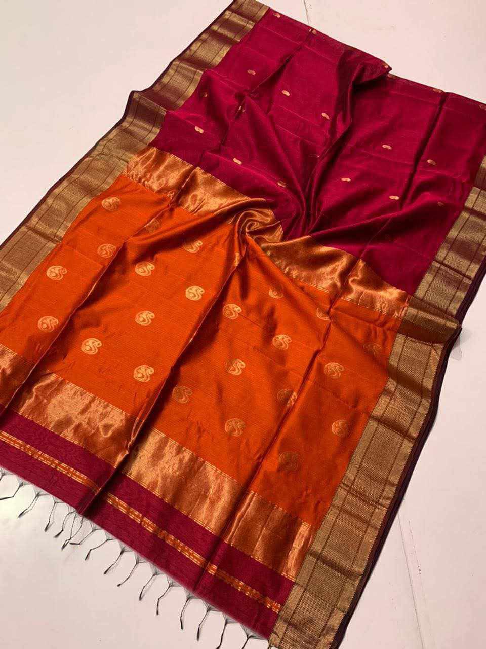 Pure silk linen fancy sarees