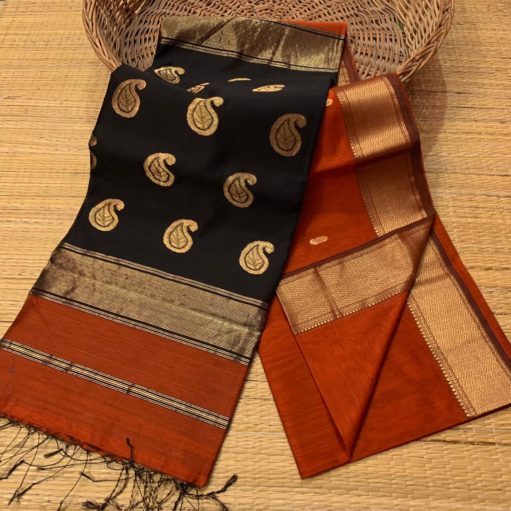 Pure silk linen fancy sarees