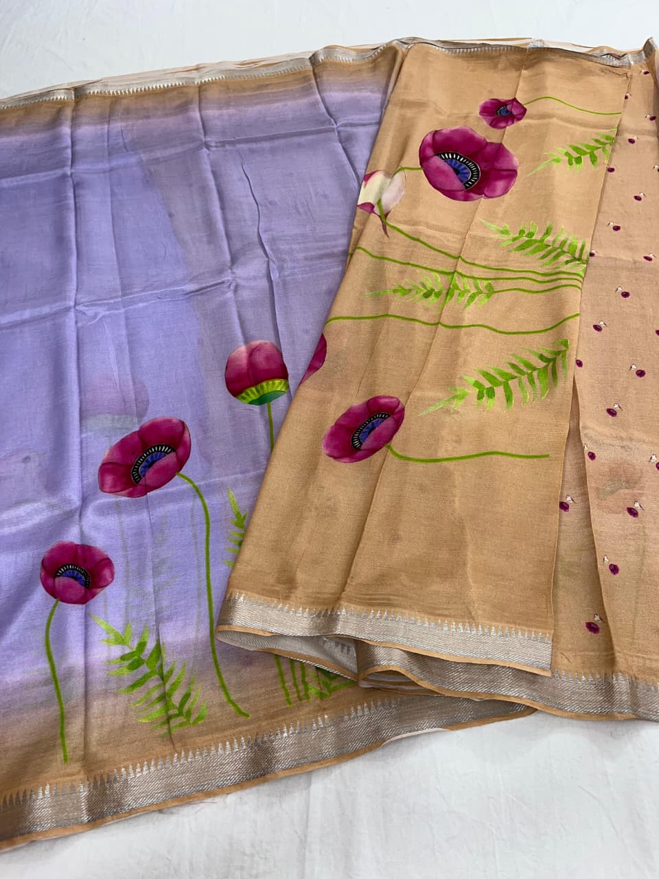 Mangalagiri Pattu Pure Digital Printing Sarees