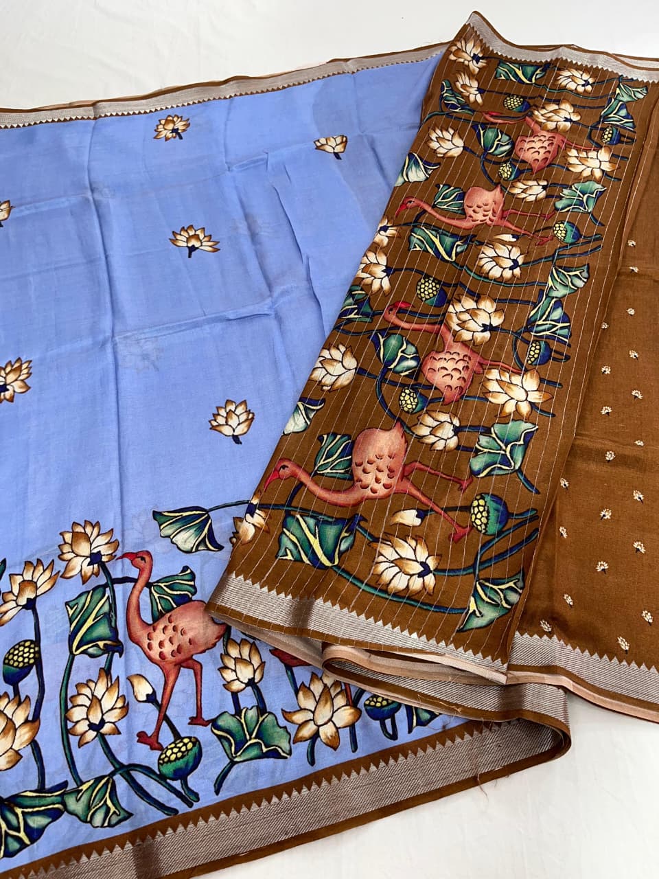 Mangalagiri Pattu Pure Digital Printing Sarees