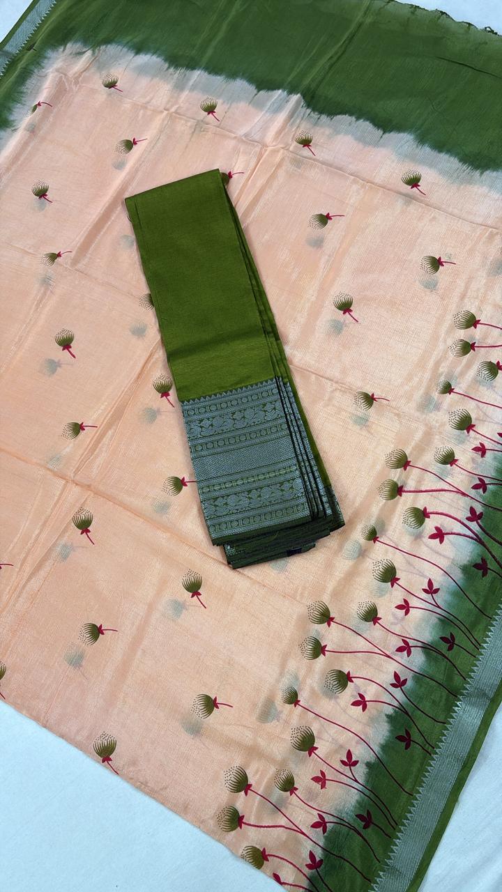 Mangalagiri Silk Unstiched Dress Material