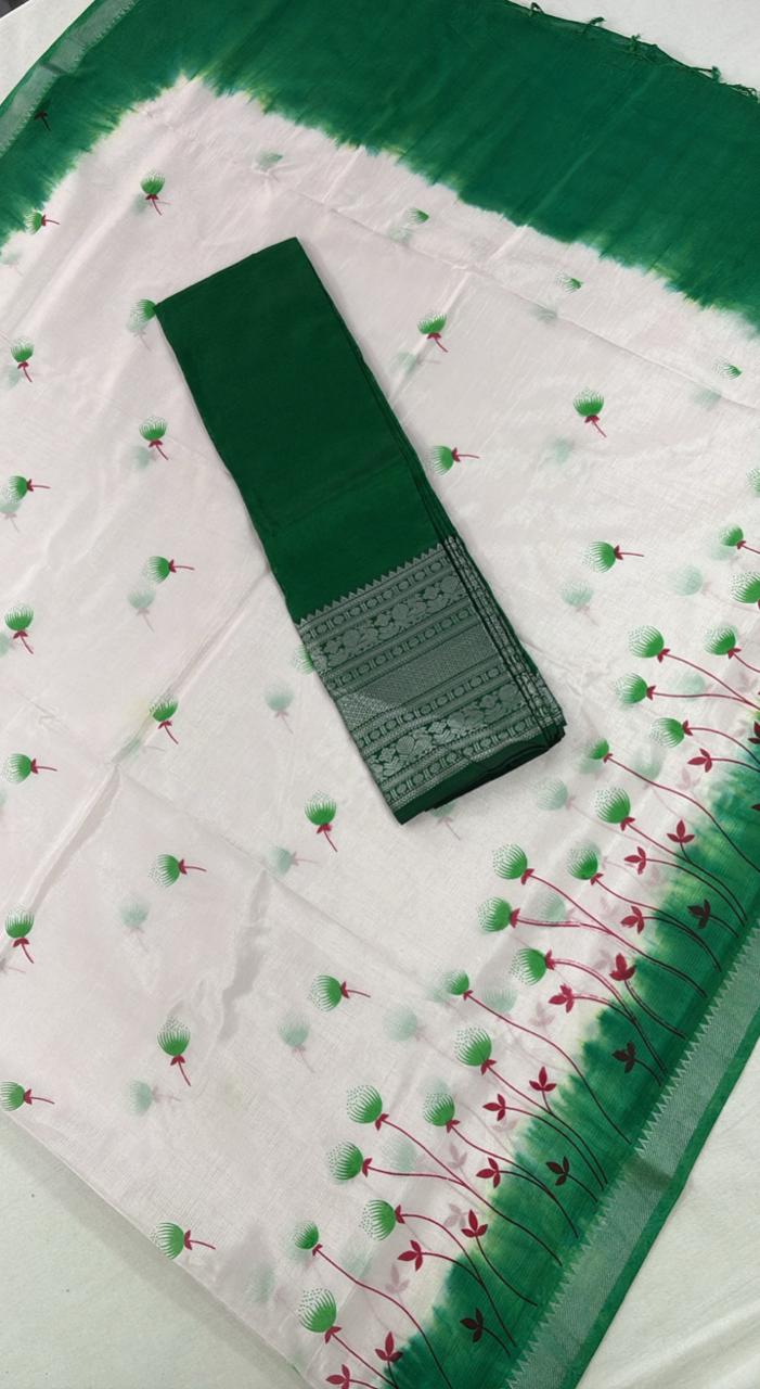 Mangalagiri Silk Unstiched Dress Material