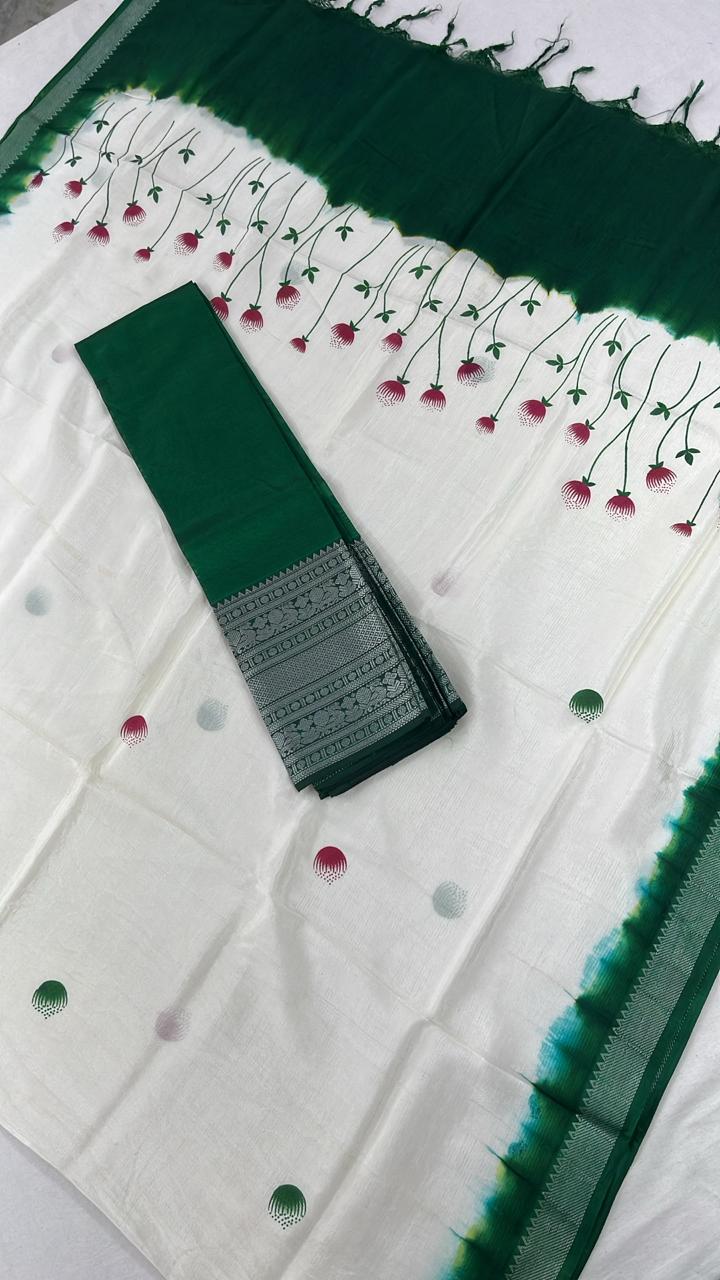 Mangalagiri Silk Unstiched Dress Material