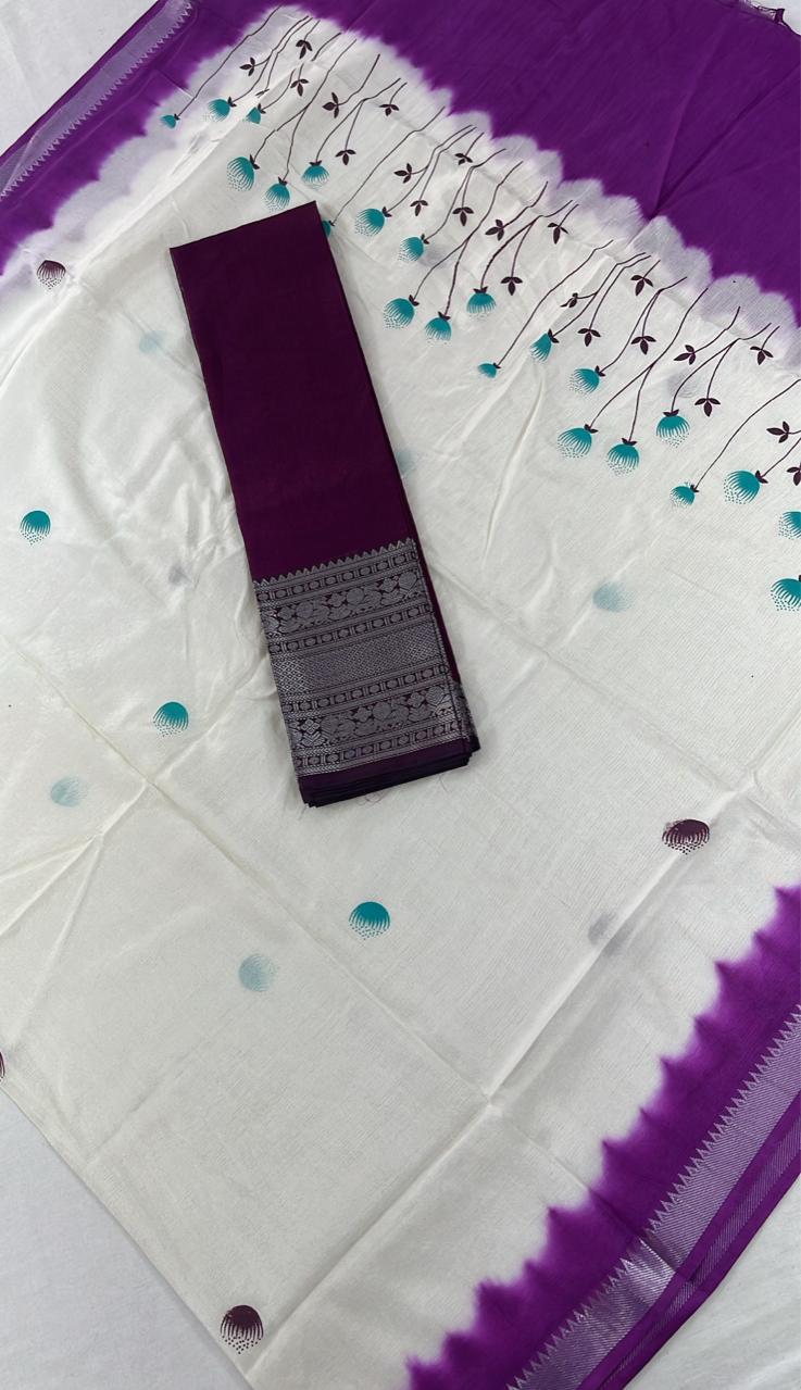 Mangalagiri Silk Unstiched Dress Material