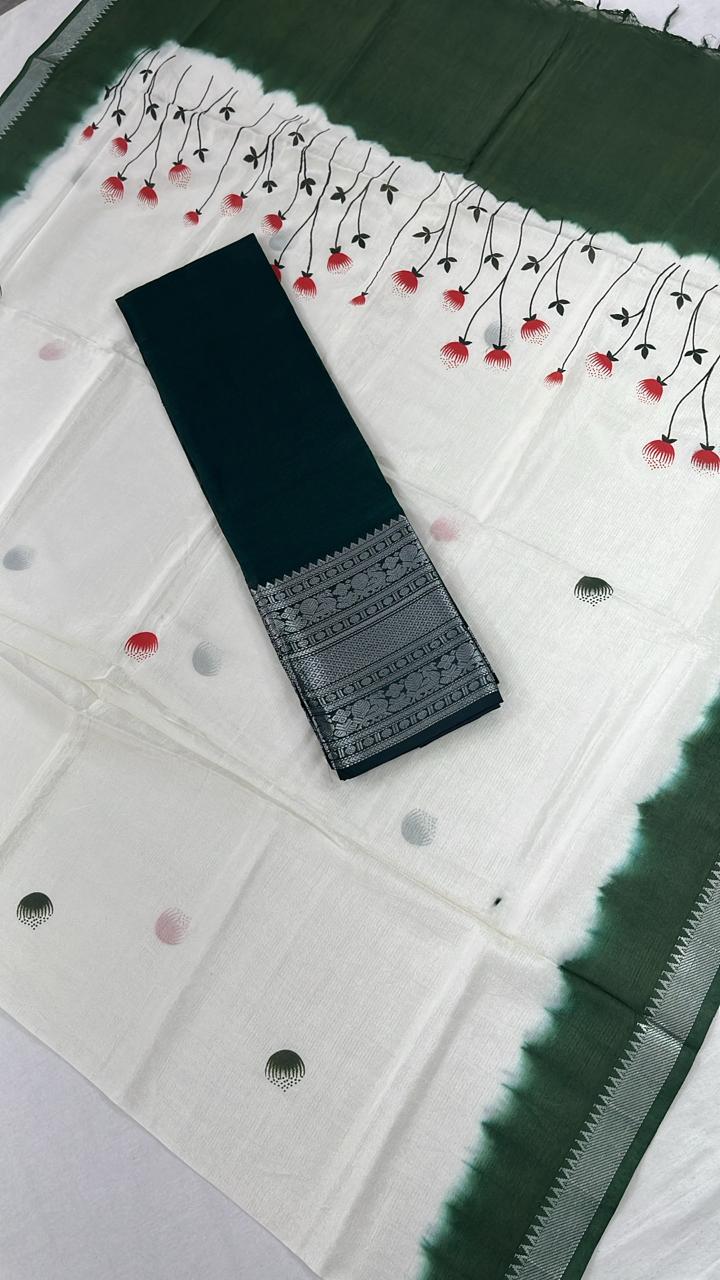 Mangalagiri Silk Unstiched Dress Material