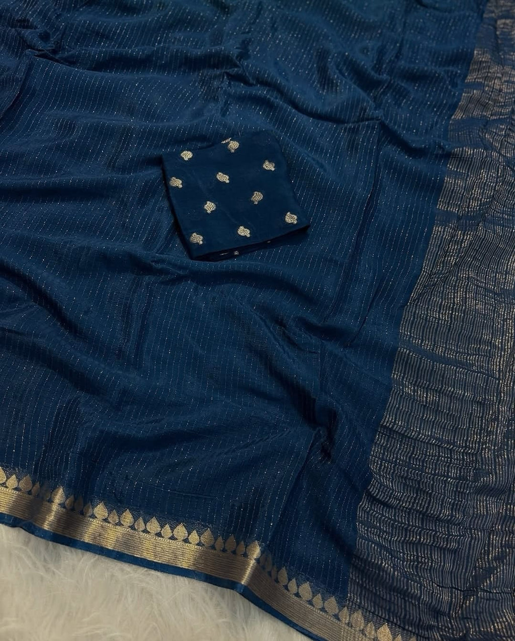 Pure Russian Georgette Saree
