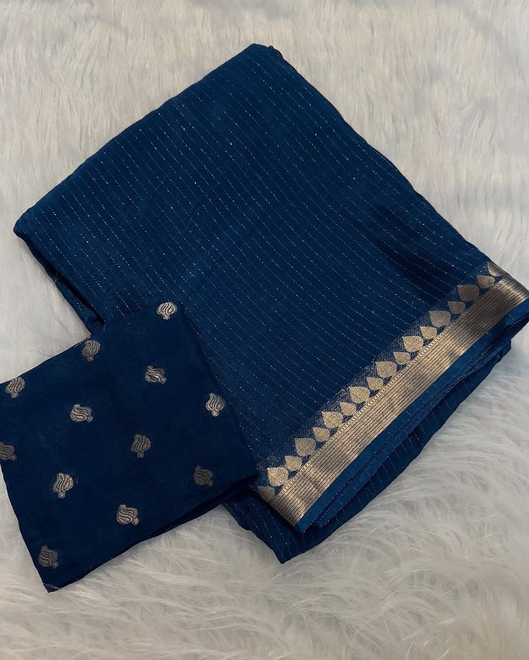 Pure Russian Georgette Saree