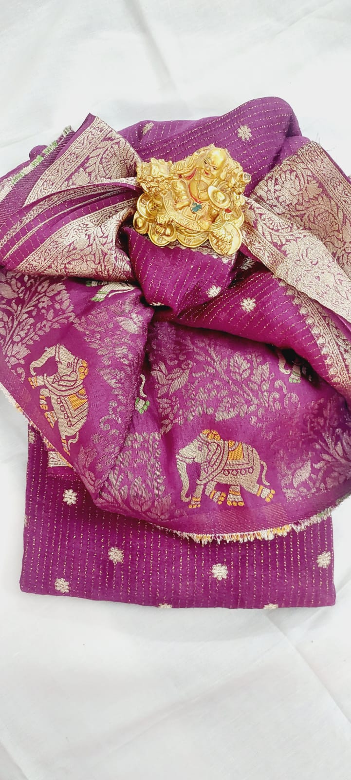 Pure Russian Georgette Saree