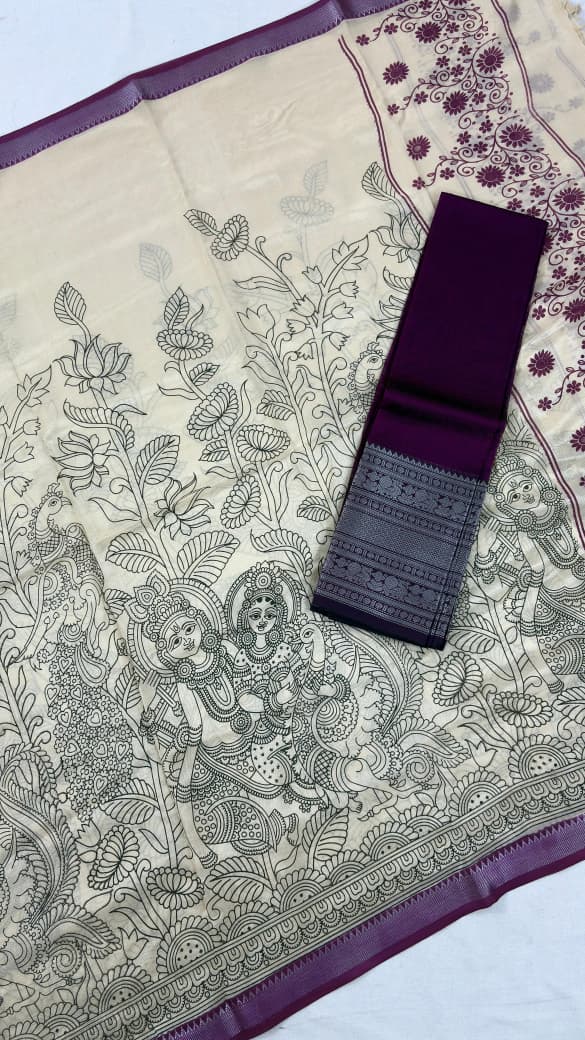 Mangalagiri Pattu Unstitched Suits