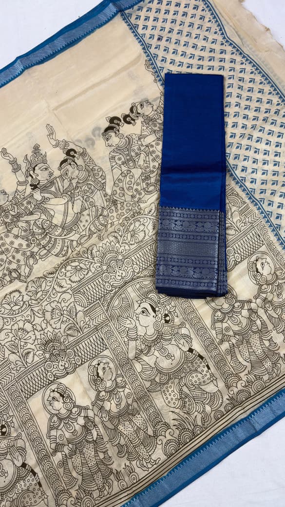 Mangalagiri Pattu Unstitched Suits