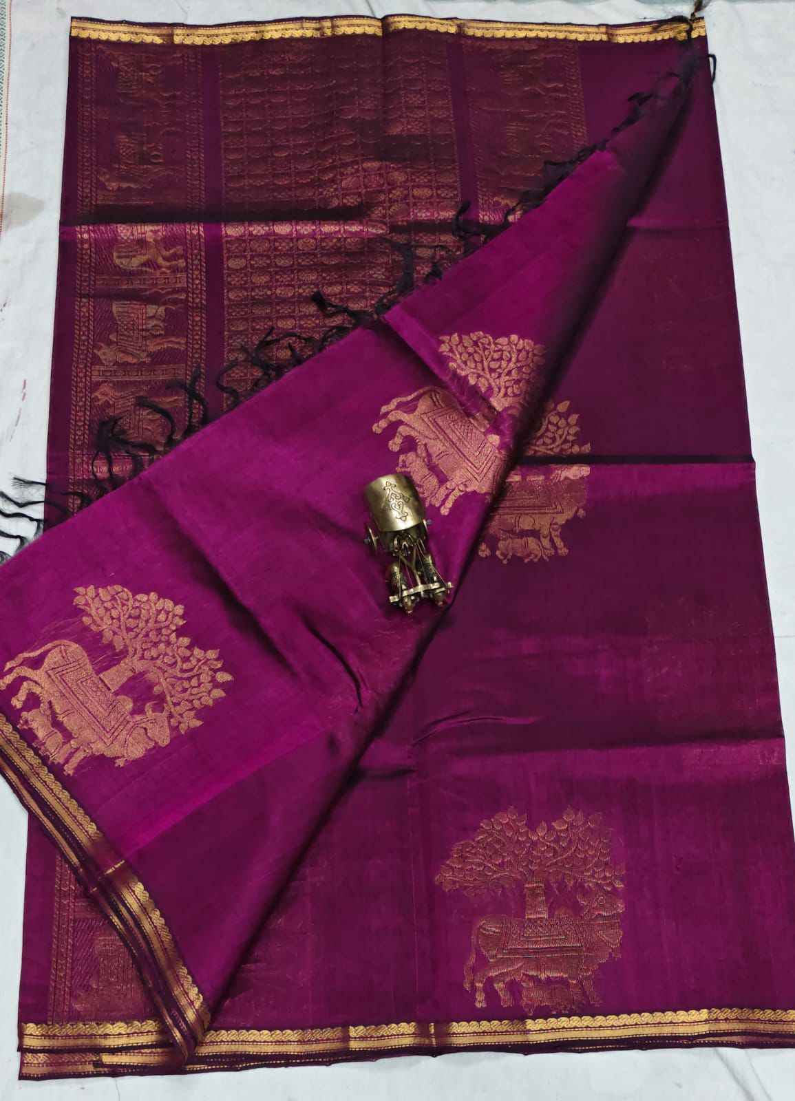 Mangalagiri double weaving vintage style sarees