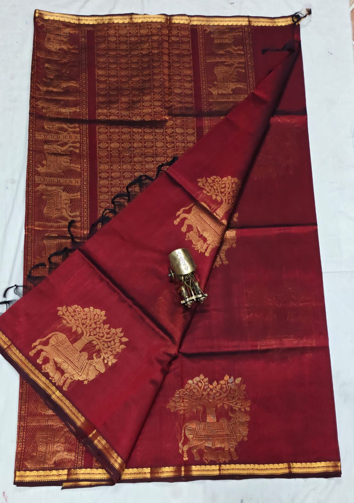 Mangalagiri double weaving vintage style sarees