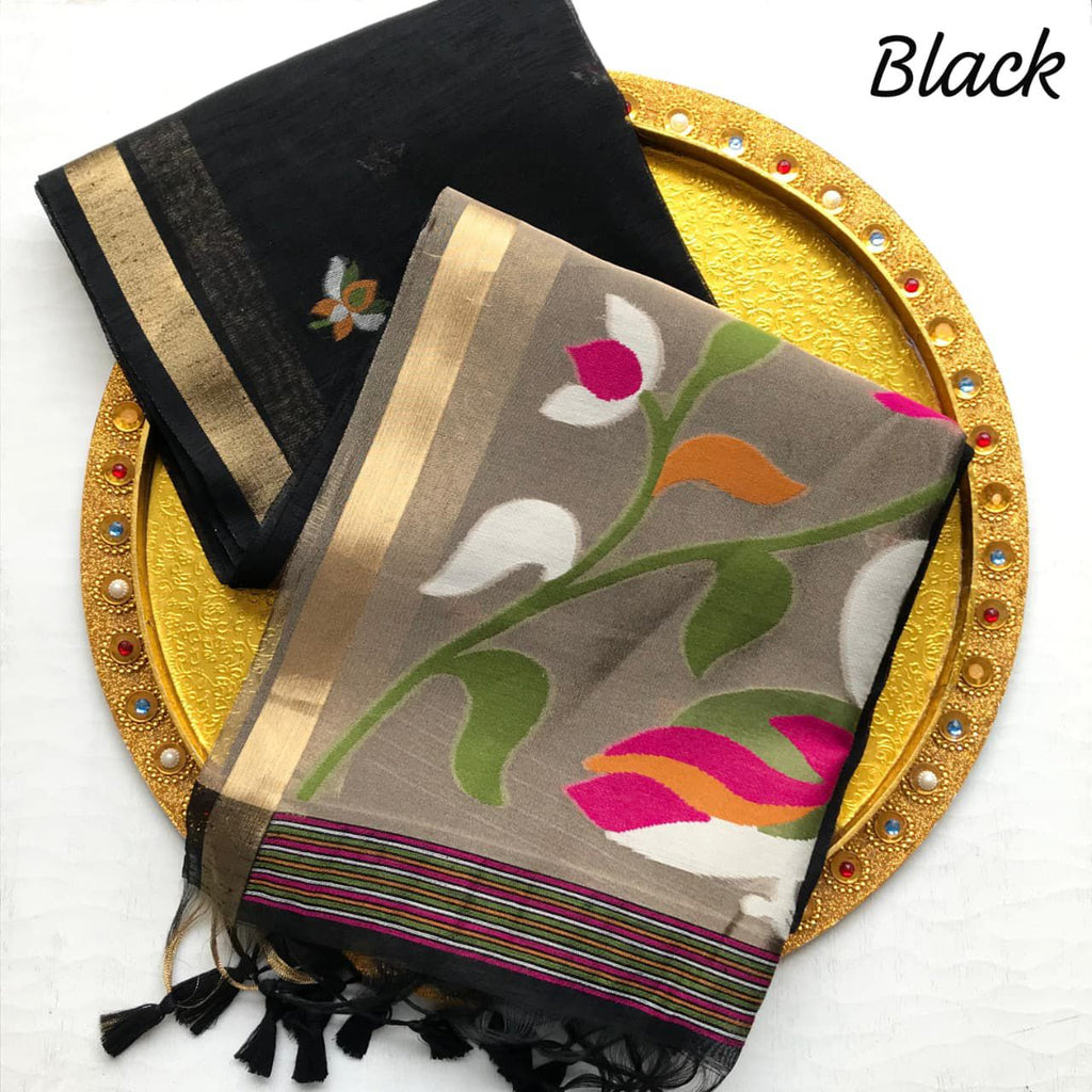 Muslin linen jamdani Sarees