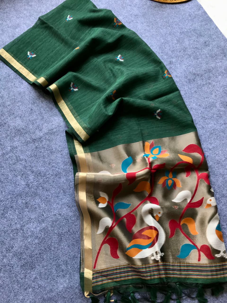 Muslin linen jamdani Sarees