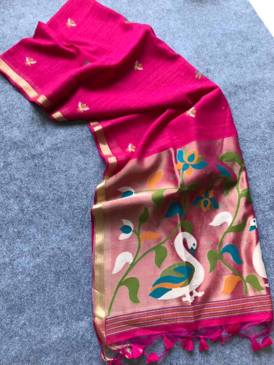 Muslin linen jamdani Sarees