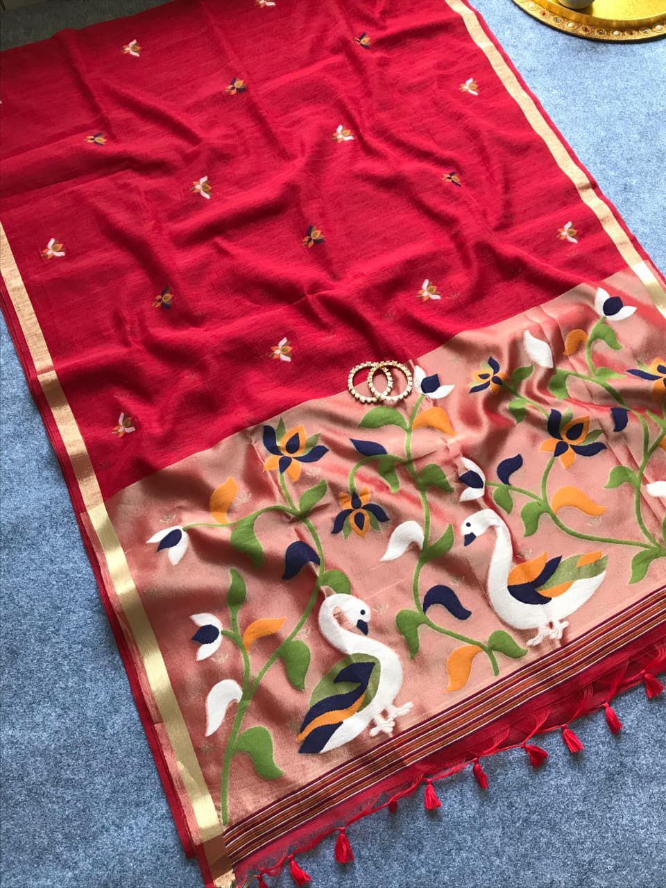 Muslin linen jamdani Sarees