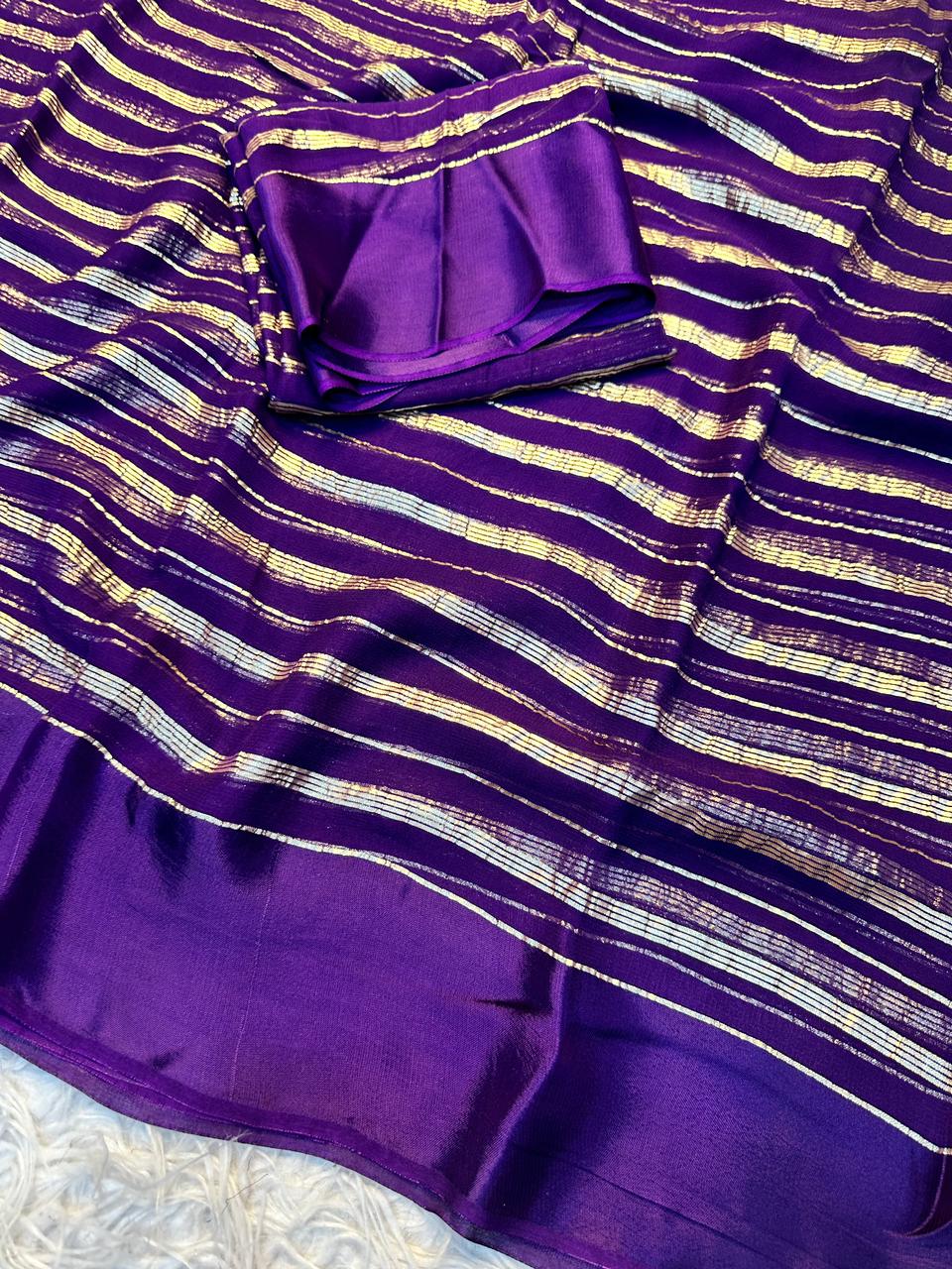 Pure Viscose Georgette Saree