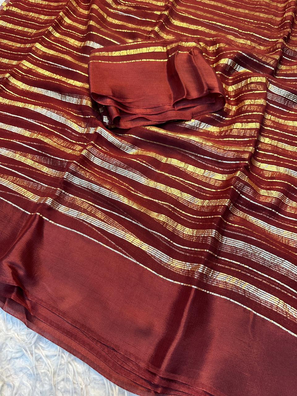 Pure Viscose Georgette Saree