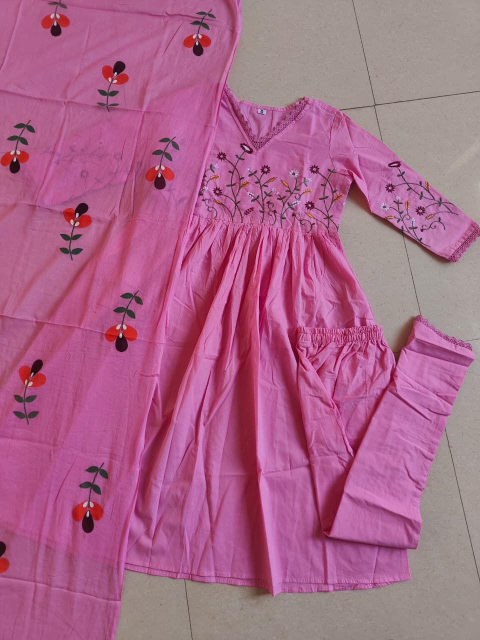 Jaipuri cotton 3pc suit