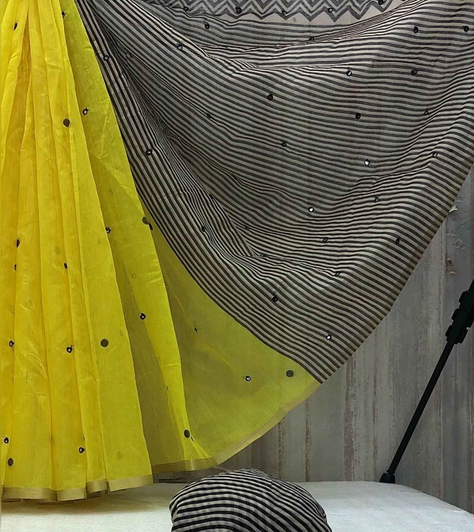 Soft linen Sarees