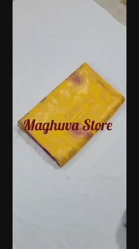 Beautiful semi Dharmavaram saree